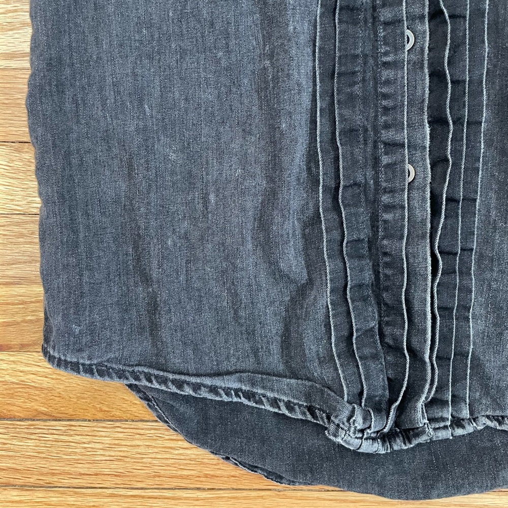 MADEWELL Charcoal Chambray Tuxedo Buttondown Shirt - Picture 8 of 15